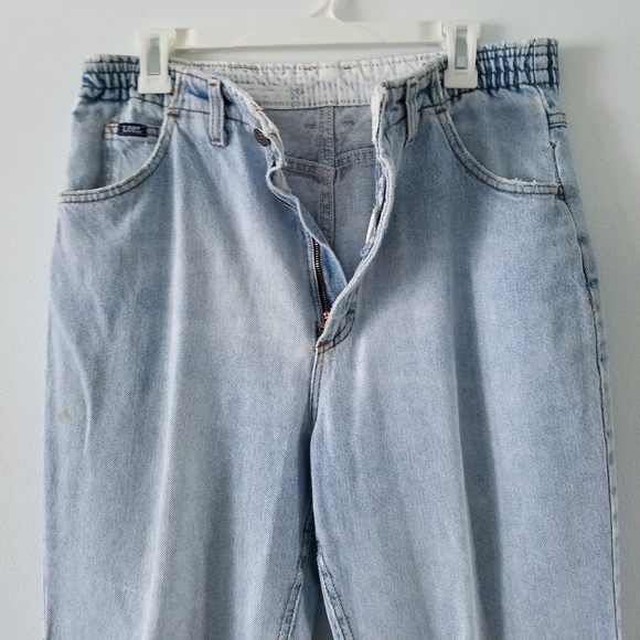 Vtg 90s Lee ankle length distressed mom jeans 12 - Picture 4 of 7
